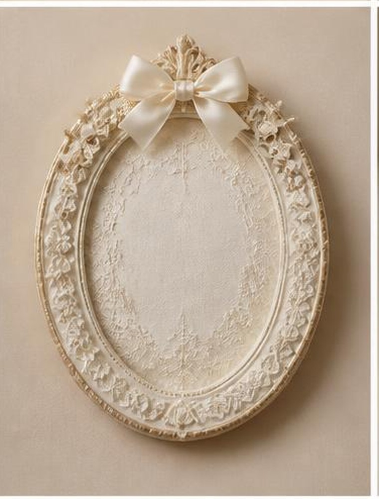Newborn lace name frame