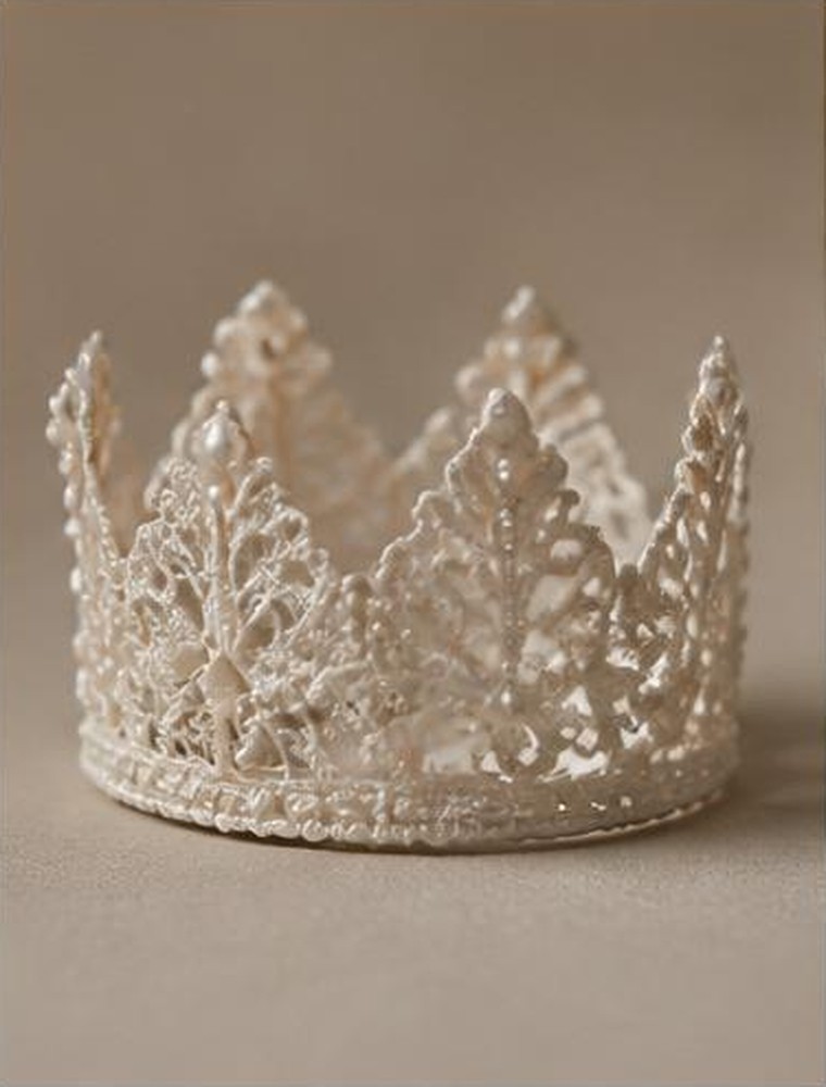 Newborn lace crown