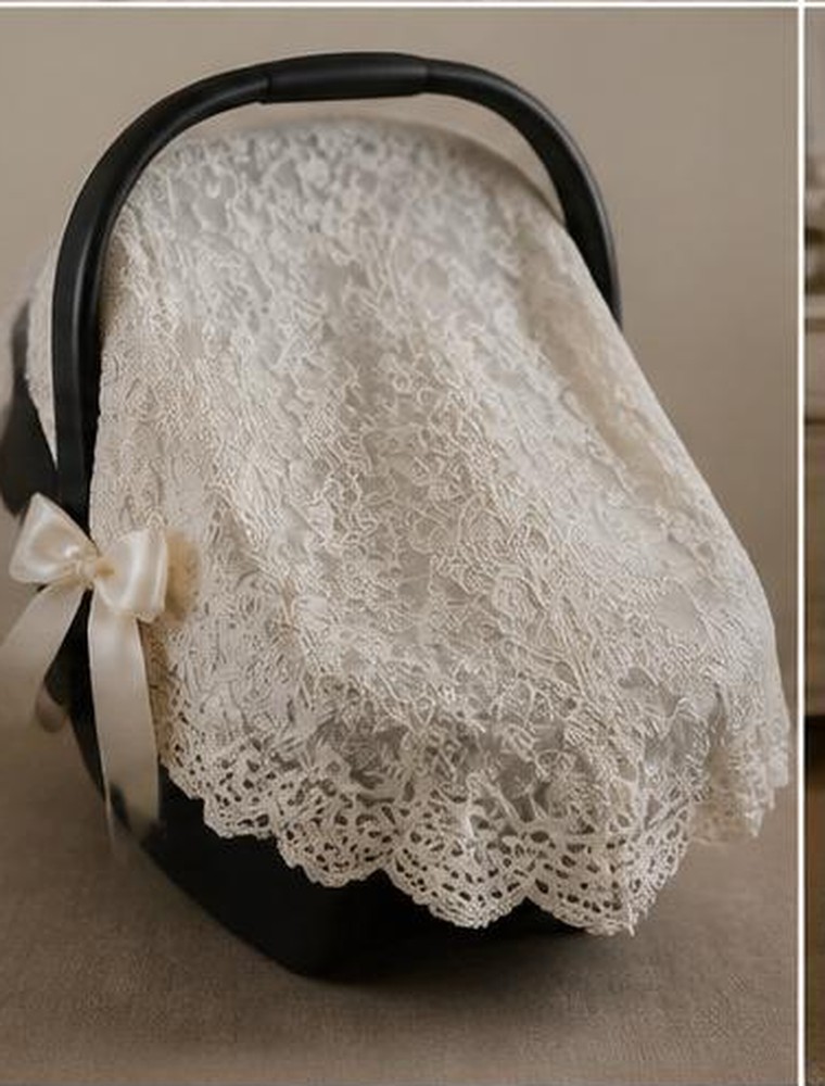 Newborn lace car seat cover